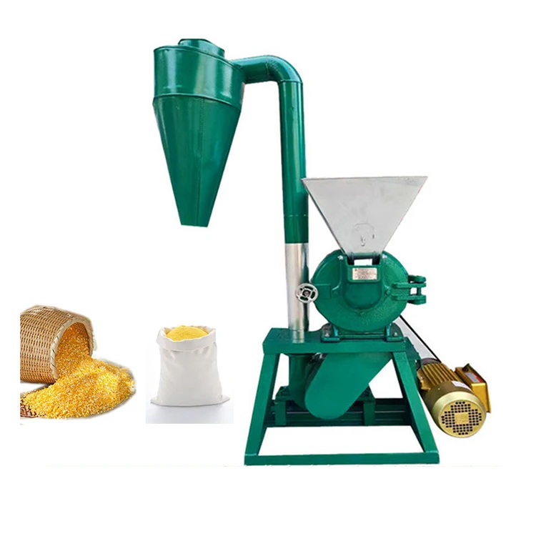 2023 Hot Sales Macron Discharge Port High Quality Full-automatic Flour Mill Grain Corn Grinder Machine