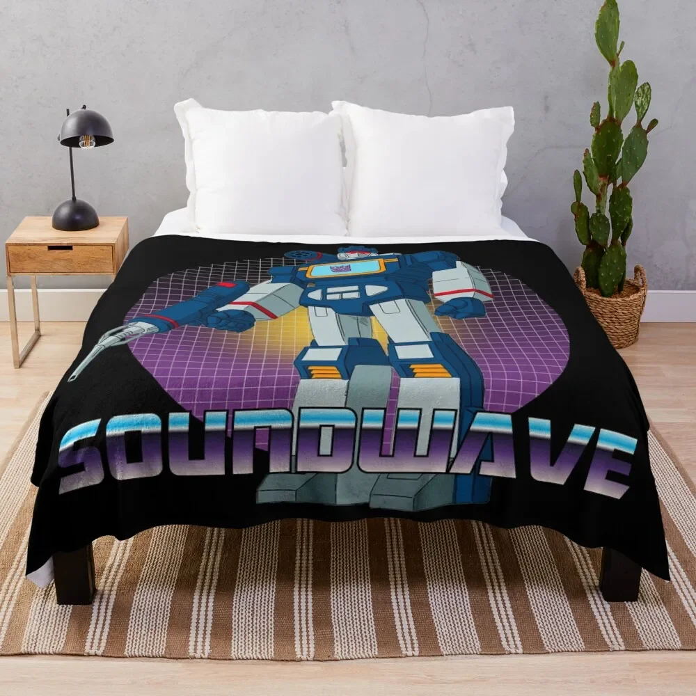 Soundwave Decepticon Transformer G1 Throw Blanket