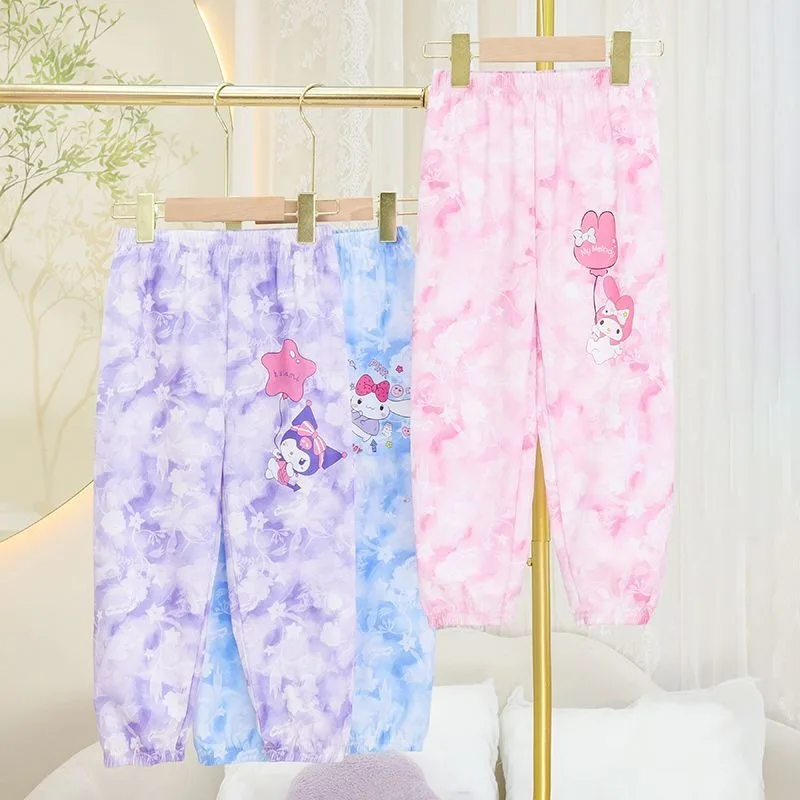 

Spring Summer Cinnamoroll My Melody Anime Kawaii Sanrio Loose Pants Cute Fashionable Sports Baby Clothes Gifts for Kids