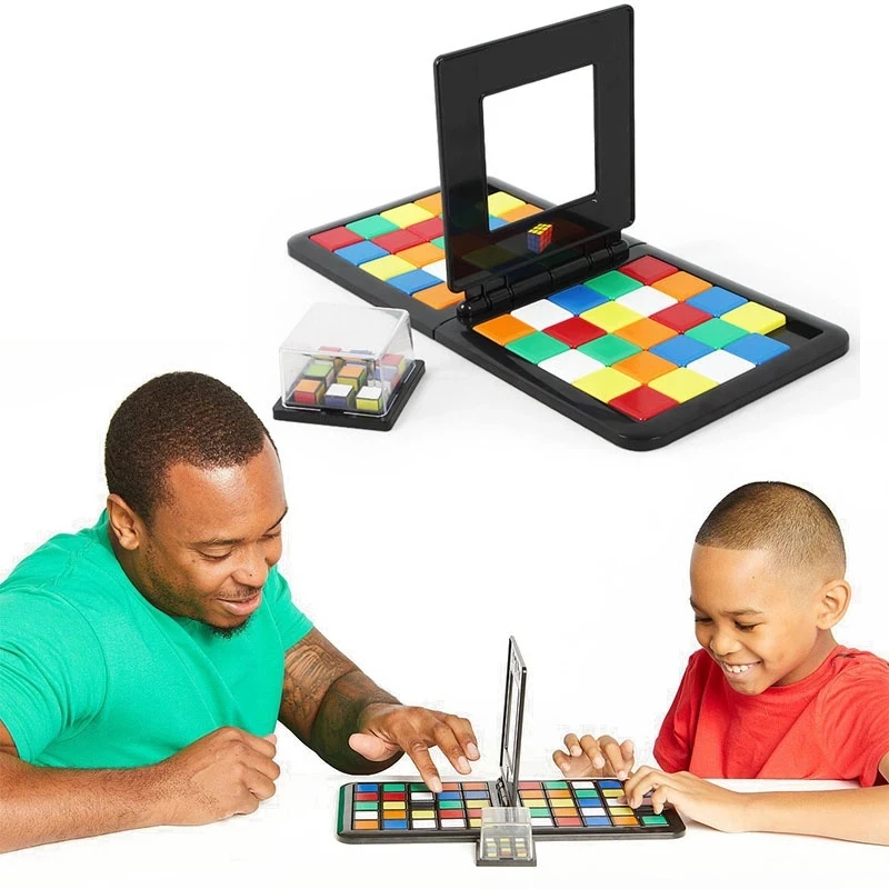 Kids Color Battle Square Race Game Parent-Child Square Desktop Puzzles Learning Educational Toys Anti Stress Boys Girls Gifts