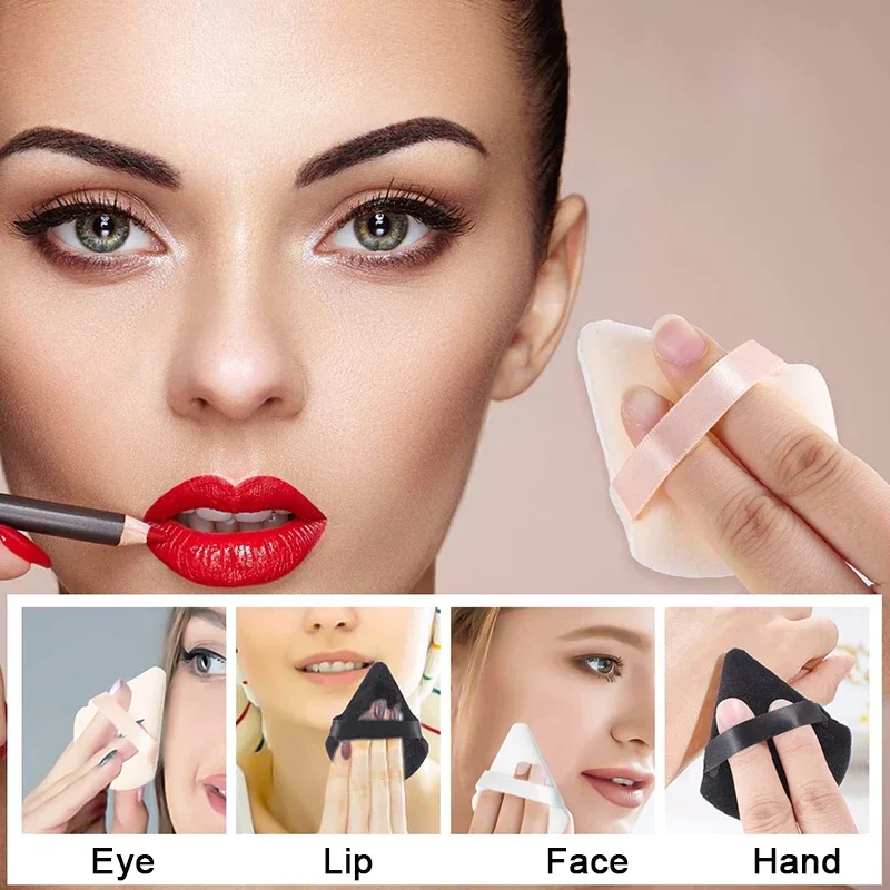 10/30Pcs Dreieck Samt Puderquaste Nass Trocken Verwenden Make-Up Schwamm Kosmetik Mixer Make-Up Foundation Schönheit Werkzeug Zubehör