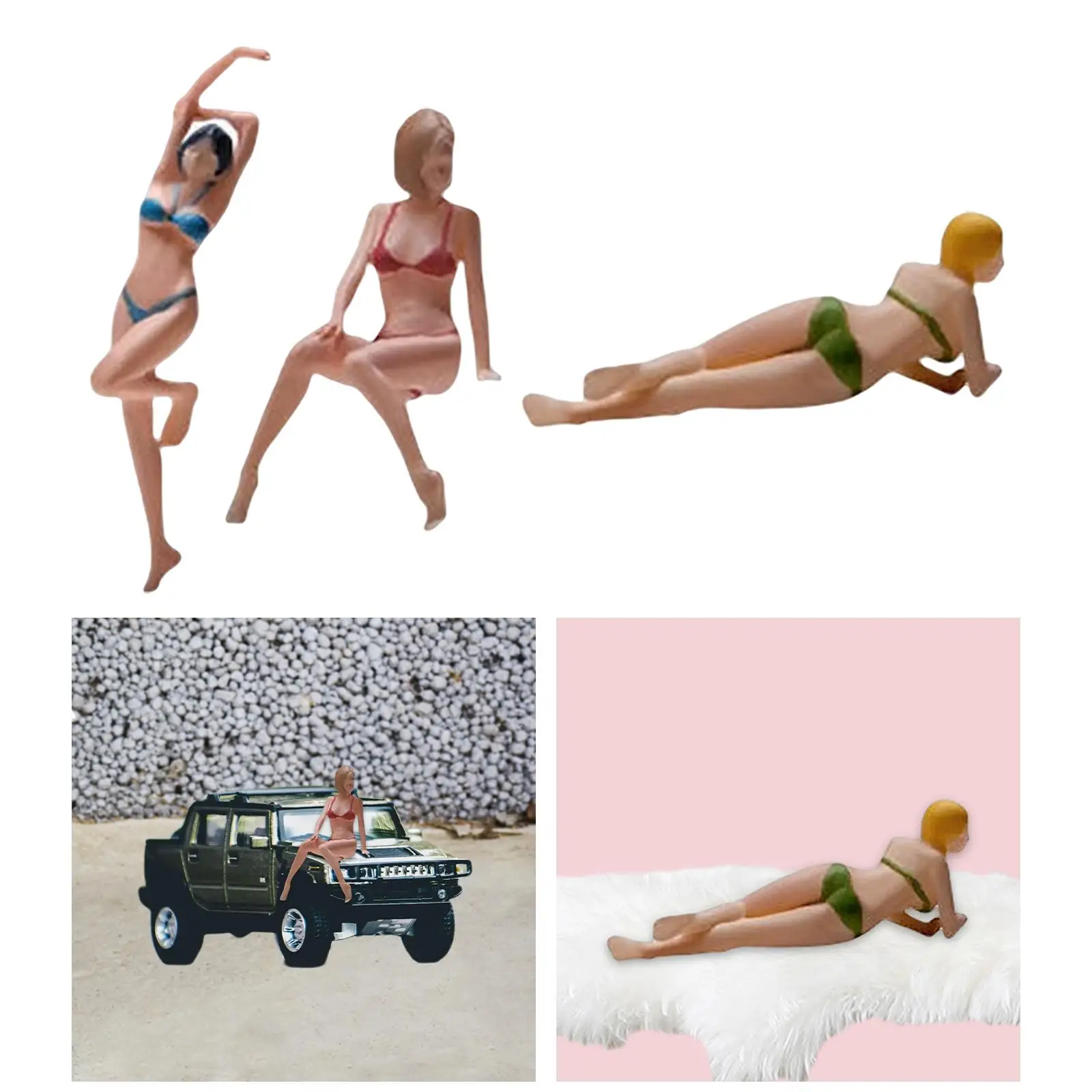 1/64 Figurines Simulation Multipurpose Scene People Models for Micro Landscape Sand Table