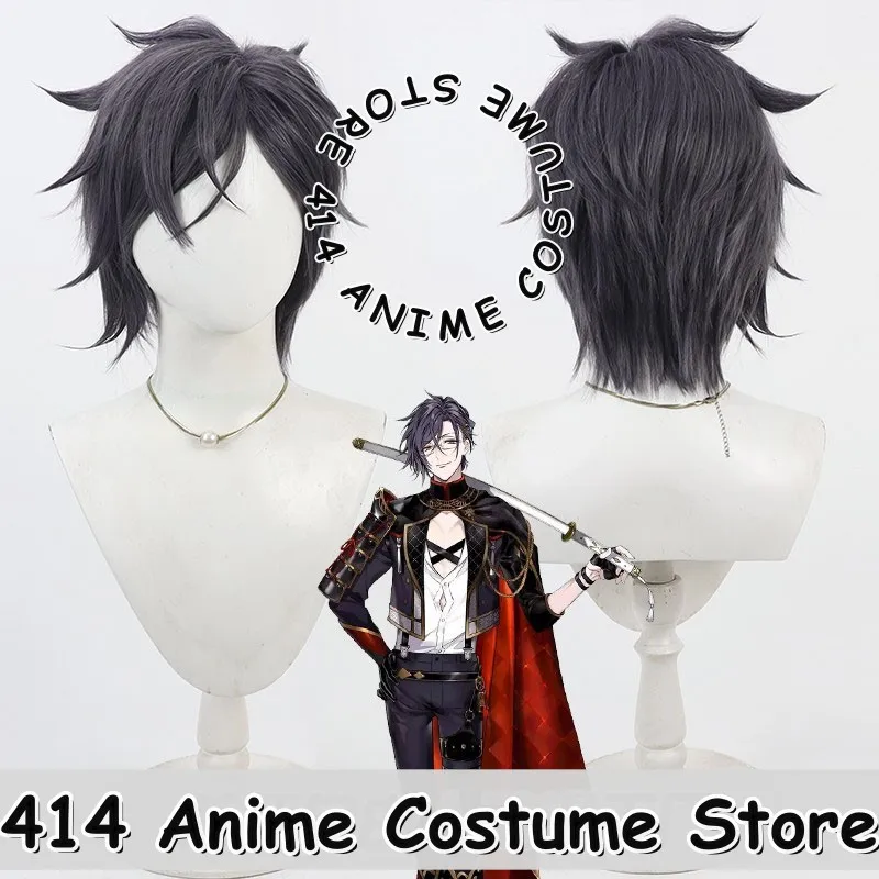 

Парик для косплея игры и аниме Akashi Kuniyuki Touken Ranbu, разноцветная смесь, термостойкое волокно, синтетические волосы
