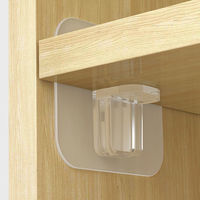 4/10pcs Adhesive Shelf Support Pegs Shelf Support Adhesive Pegs Closet Cabinet Shelf Support Clips Wall Hangers Strong Holders
