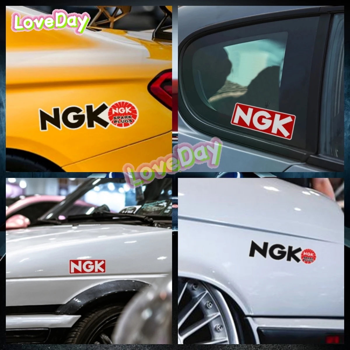 NGK Busi Decal JDM Stickers Racing Sticker Notebook Toolbox Decorative Sticker Auto Decals