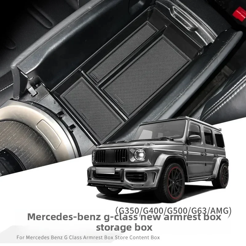 Storage Box for Mercedes-Benz G Class 19-24 Models Armrest Box Modification Storage Organizer Car Accessories