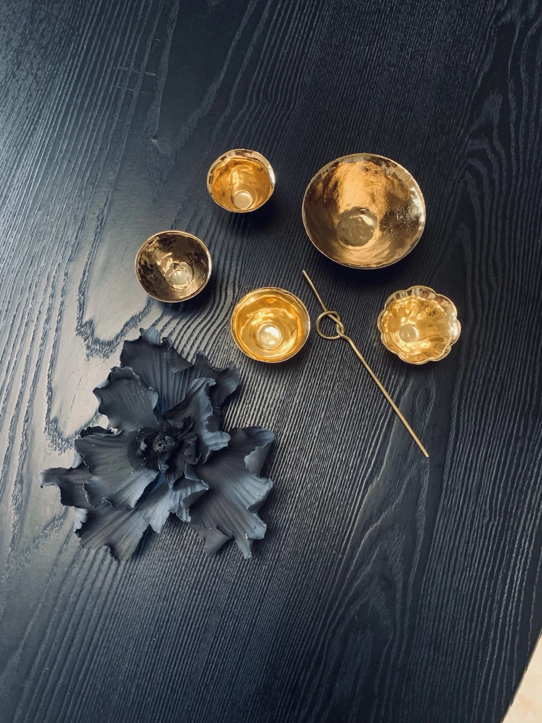 

Zhuoqi Says Golden Cup Floral Rim Cup Silver Glaze Gold Glaze Thin Walled Cup Owner Cup Plum Blossom Handmade round Large Cup