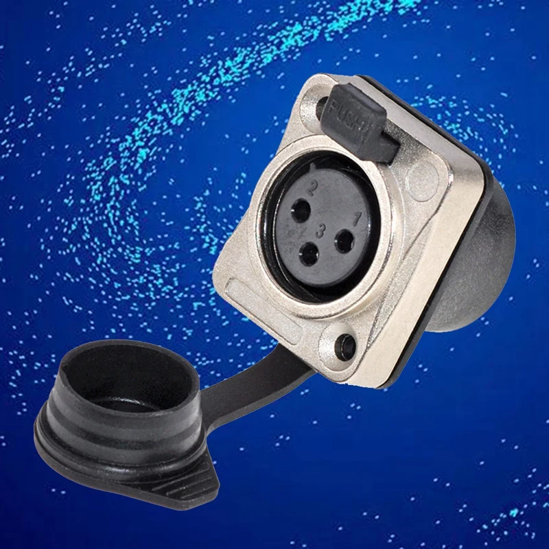 3 เสาผู้ถือ 3 เสากันน้ําชายและหญิงไมโครโฟนปลั๊กเสียง Xlr Balanced เกลียว XLR Head Holder, ทนทาน A