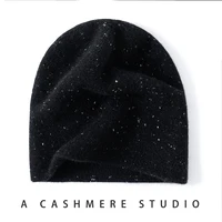 SZDYQH High Quality 100% Cashmere Hat Women Winter Double Layer Thicken Knitted Caps Skullies Female Outdoor Warm Hats Beanies - Image 5
