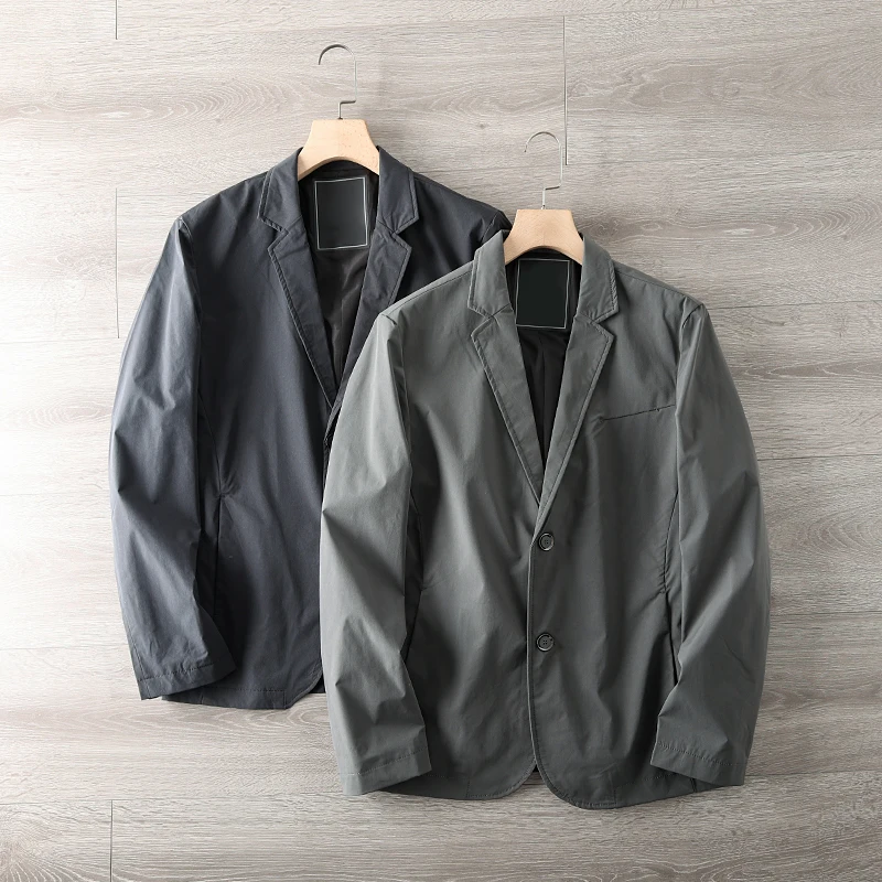 

Мужской весенний костюм Urban Fashion: пиджак с длинным рукавом, на двух пуговицах, с плоским воротником, повседневный, приталенный крой, без разрезов на спине