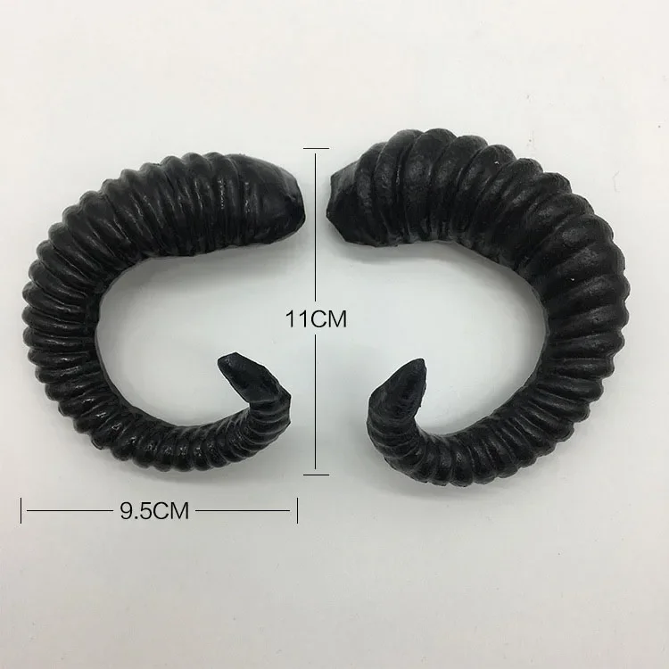 Czarne białe rogi owiec opaski do włosów imitacja kozy róg uszy sztuczne Anime przebranie na karnawał Halloween boże narodzenie