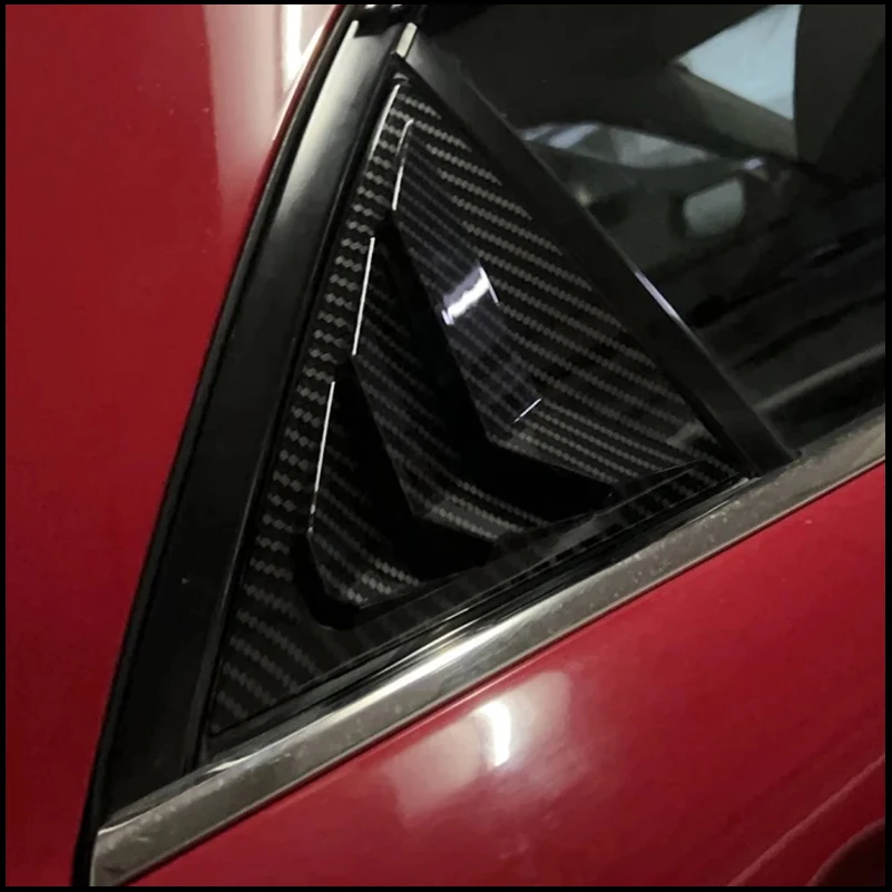 For Mazda 6 Sedan 2003-2008 Rear Triangular Window Shutter Louver Vent Cover Sticker Trim Car Styling Auto Parts