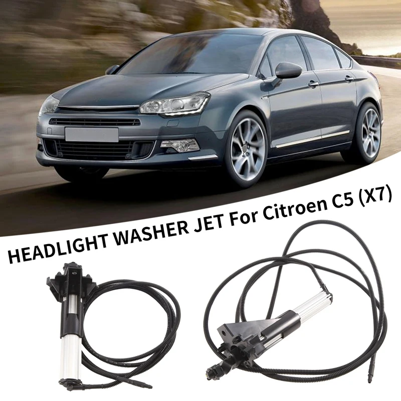 

For Citroen C5 (X7) Headlight Washer Jet Head Light Lamp Cleaning Nozzle