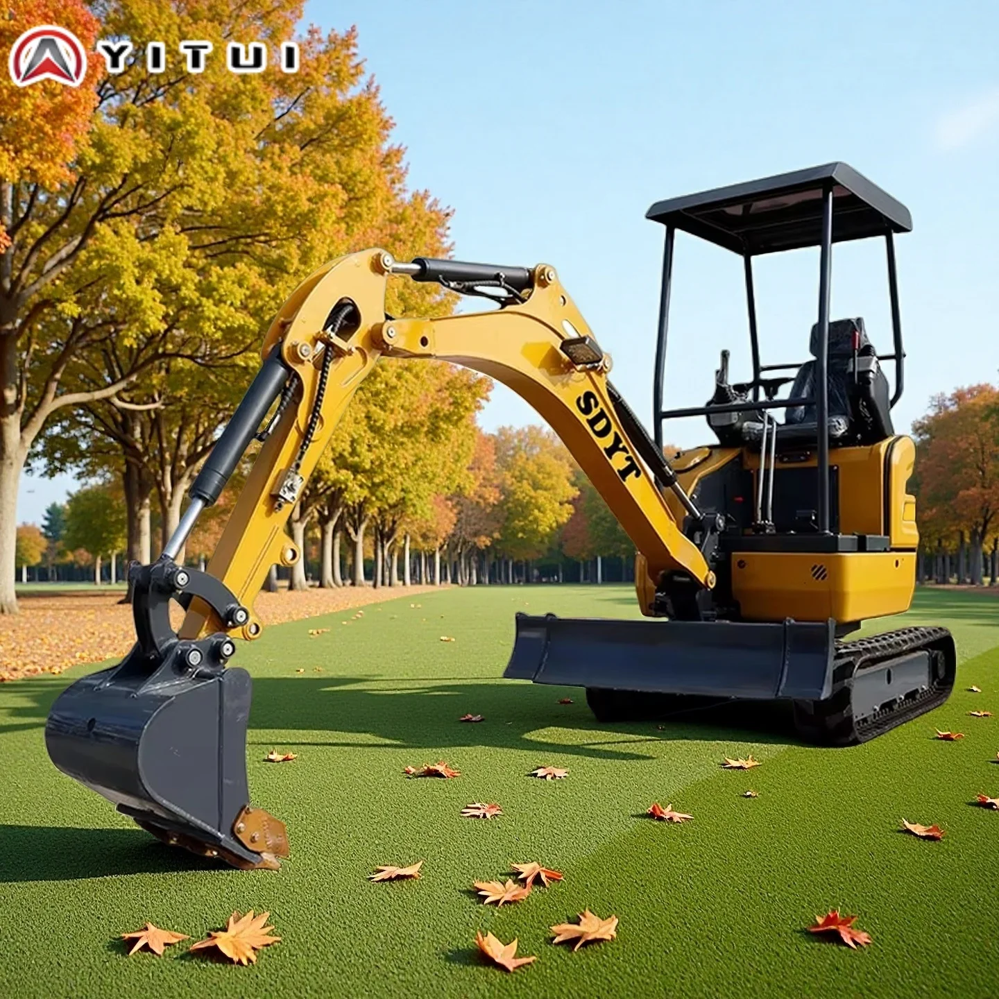 Best Selling Agricultural Orchard Mini Excavator 2 Ton Excavator Ce Epa Euro 5 Kubota Engine Farm Tractor 1.2ton Customized