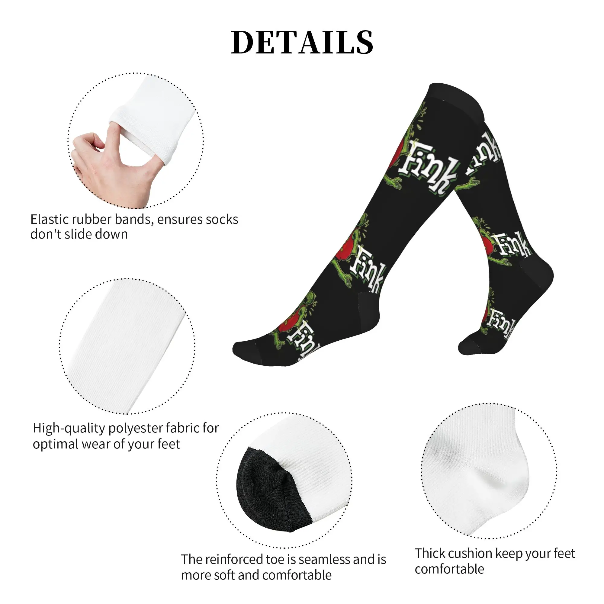 Cute Men's Rat Fink Animation Anime Cartoon Dress Socks Unisex Breathbale Warm 3D Printing  Sports Compression Socks view 5