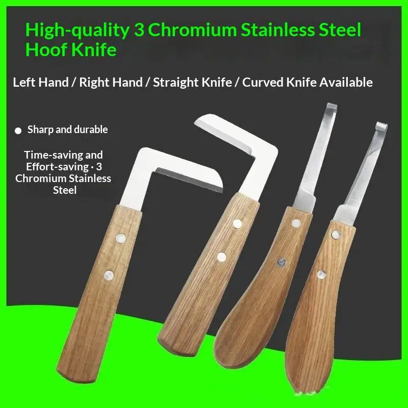 1Pcs Goat Cow Sheep Pig Livestock Hoof Knife Farm Cattle Horses Hoof Cutter Right Left Hand Animal Foot Pruning Veterinary Tools