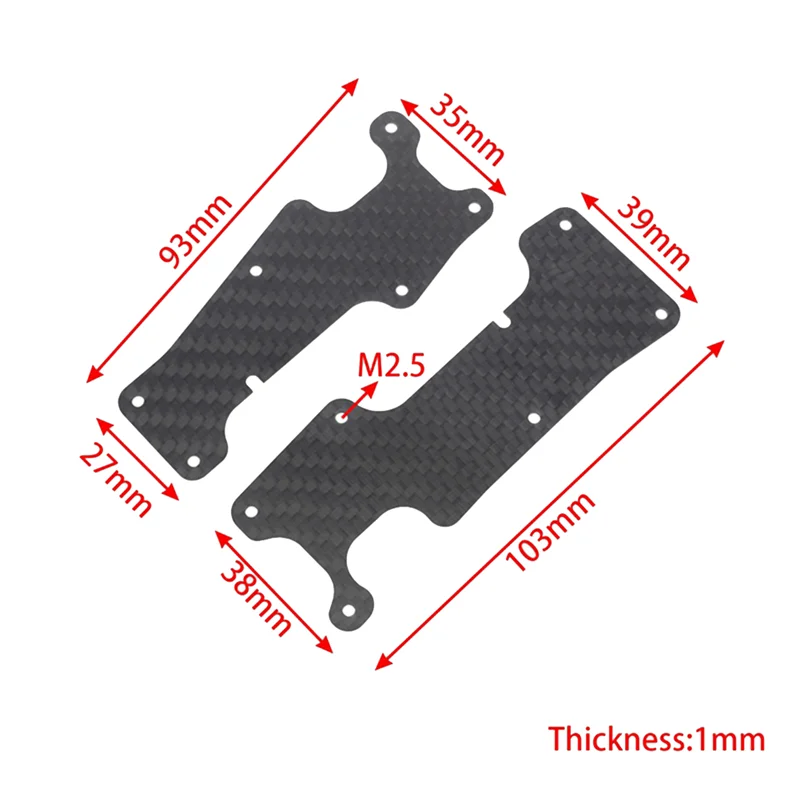 A52T RC Car Front And Rear Suspension Arm Protector Armor Plate For 1/8 Traxxas Sledge RC Car