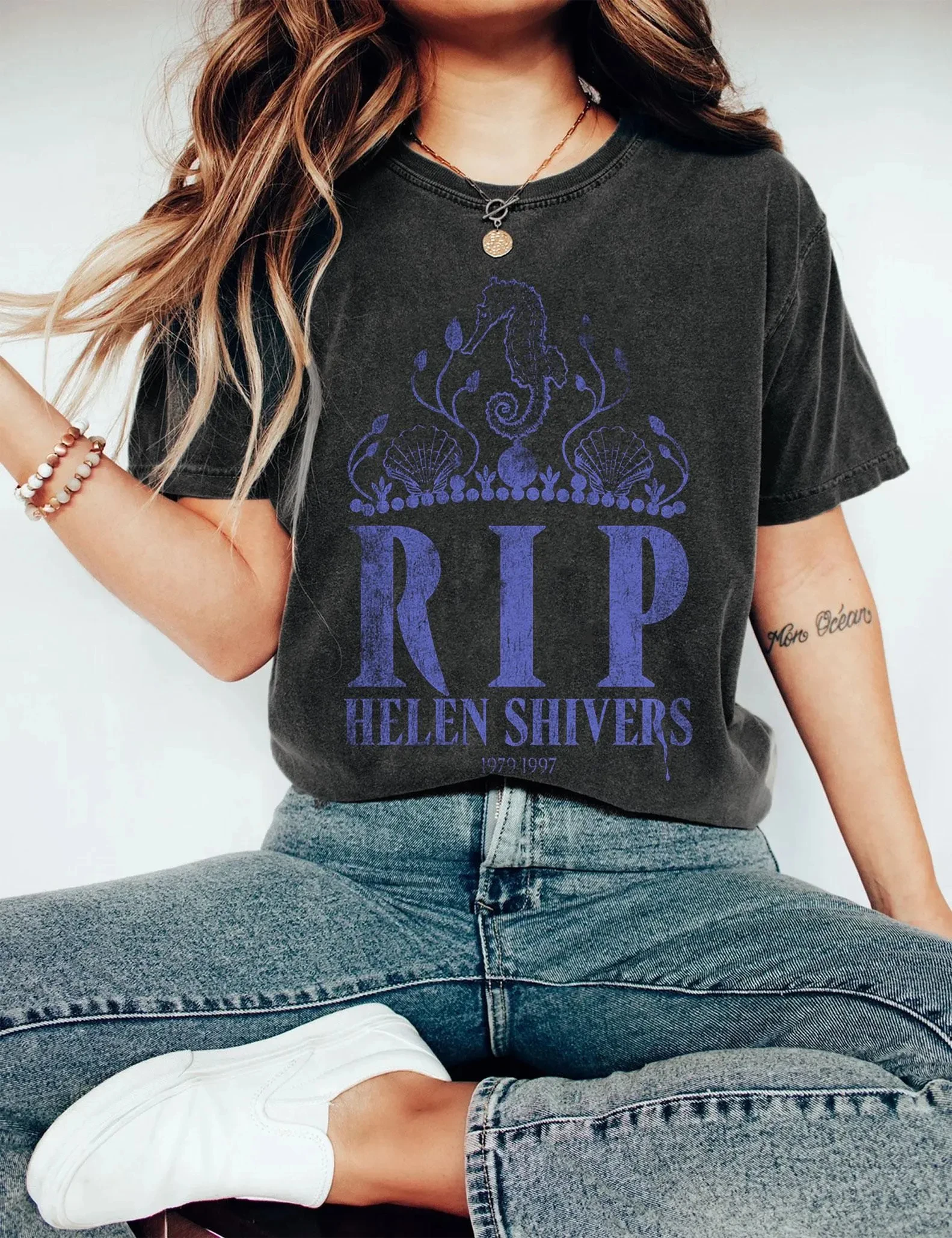 قميص RIP هيلين شيفرز 1979-1997 قميص هيلين شيفرز كروكر كوين قميص هيلين شيفرز فيلم رعب IKWYDLS تي شيرت #2