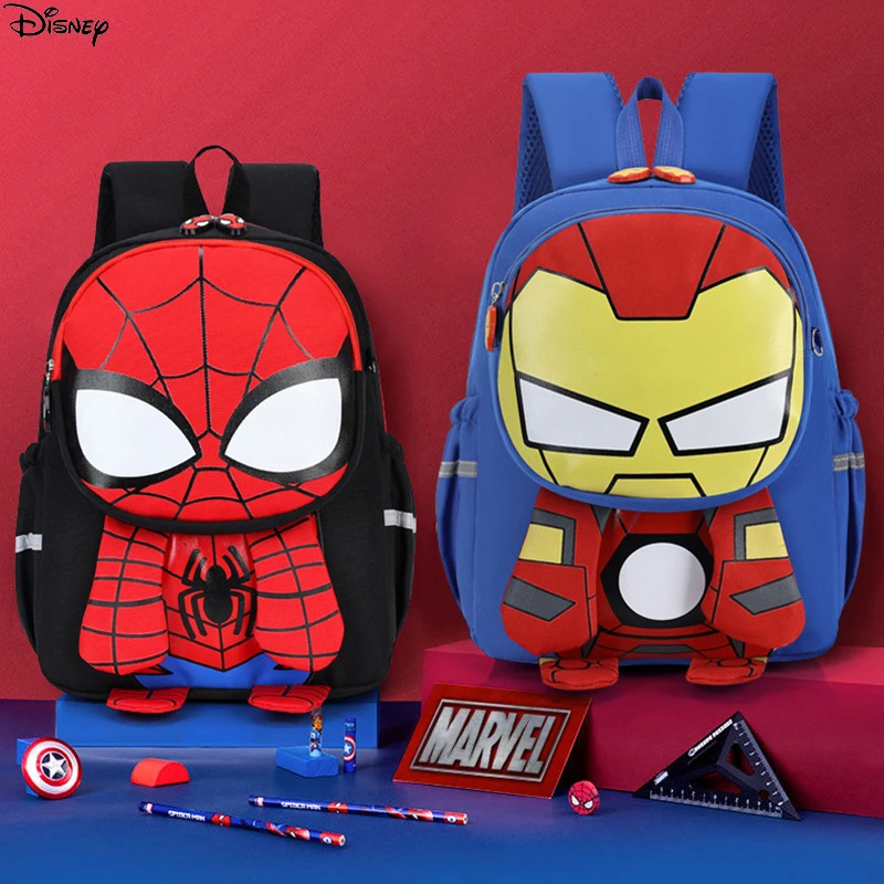 

2024 New Disney Kindergarten Big Class Schoolbag Cute Waterproof Backpack Super Cute Boy Lightweight Burden-reducing Backpack