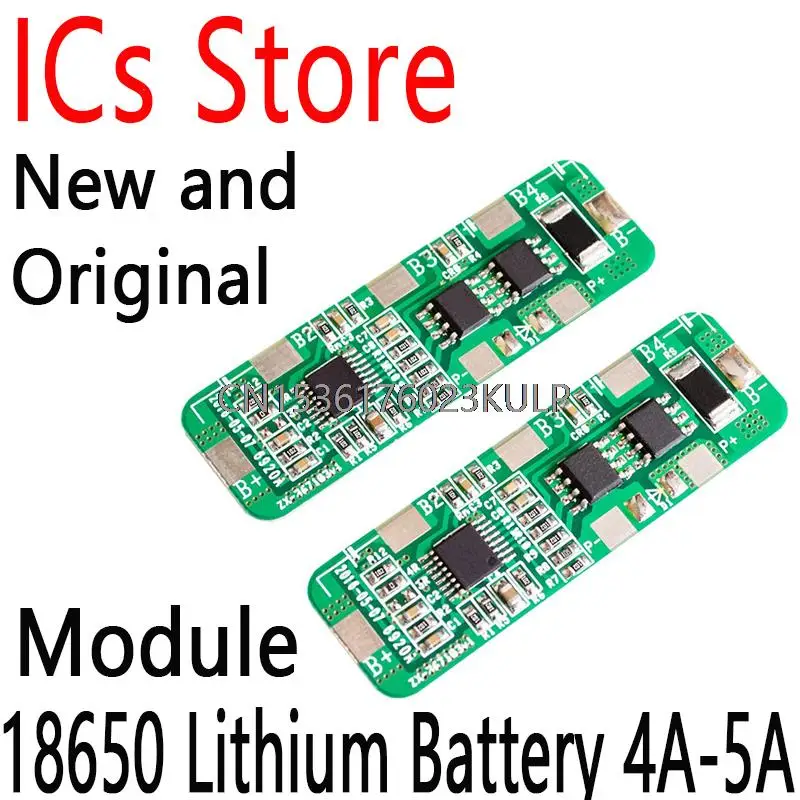 PCB BMS Protection Board for 4 Packs 18650 Li-ion lithium Battery Cell 4S 4A-5A