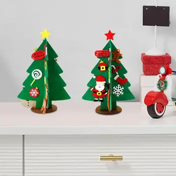 DIYNoel Ağacı El Sanatları Kitleri Çocuklar Için Noel Dekorasyon El Yapımı Oyuncaklar Bulmaca Zanaat Seti Çocuk Oyuncakları Yılbaşı Hediyeleri