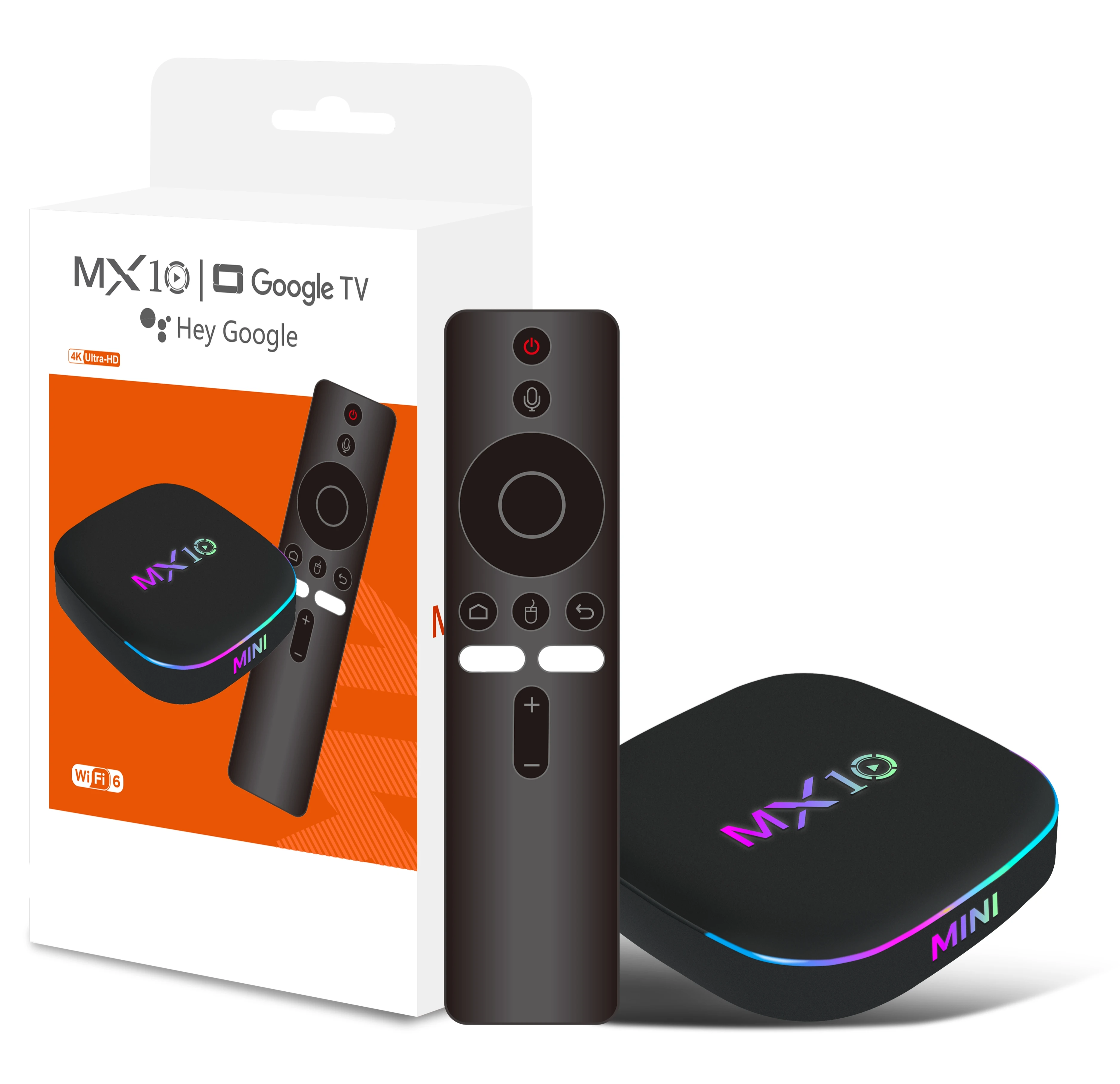 MX10 Z4 H313 Android 13 Ram 2GB Rom 16GB Smart Set Top Box with Voice Remote Dual Wifi6 Network Player Ott Box