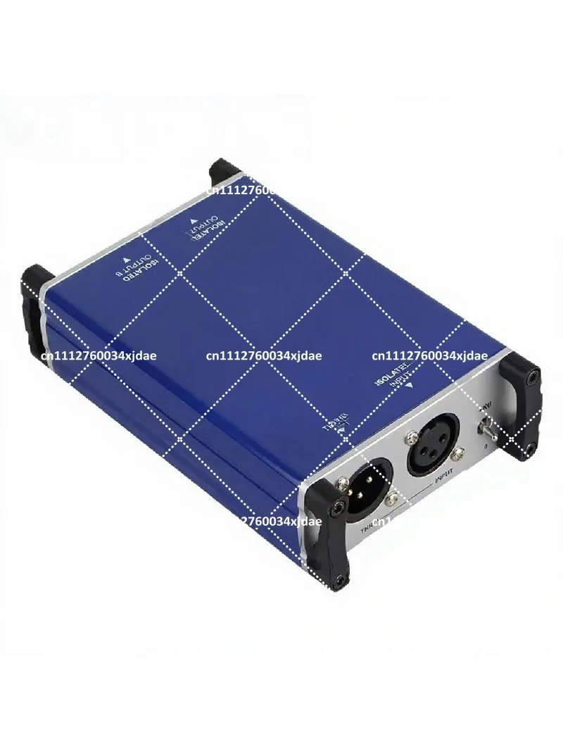 Active DI Box Mic Splitter 1x XLR Input to 2x XLR Output with Phantom Power and Ground Boost for Live Sound