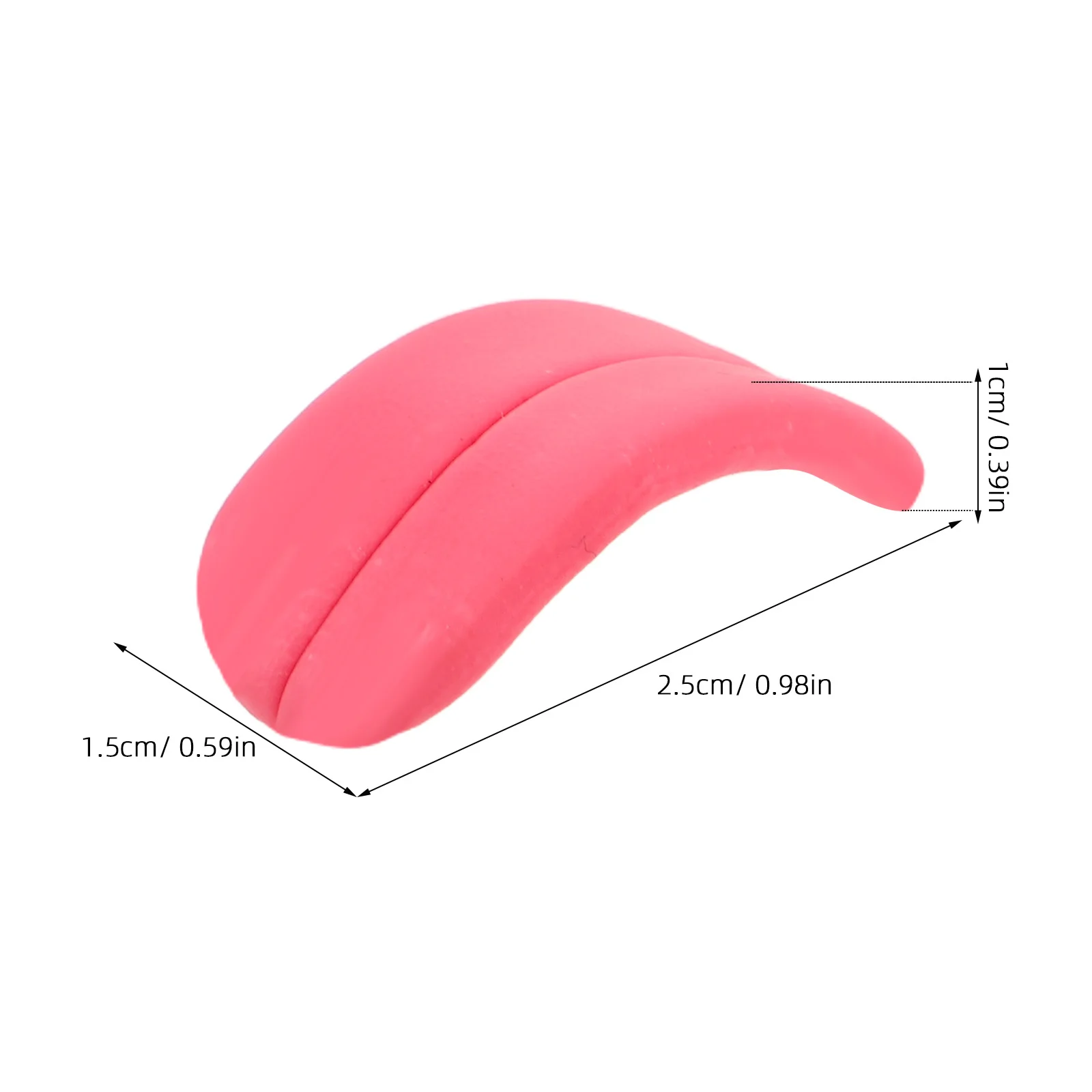 Peças de reposição de resina de língua de animal realista para artesanato diy pequena língua falsa macia para projetos de reparo de cachorro de pelúcia