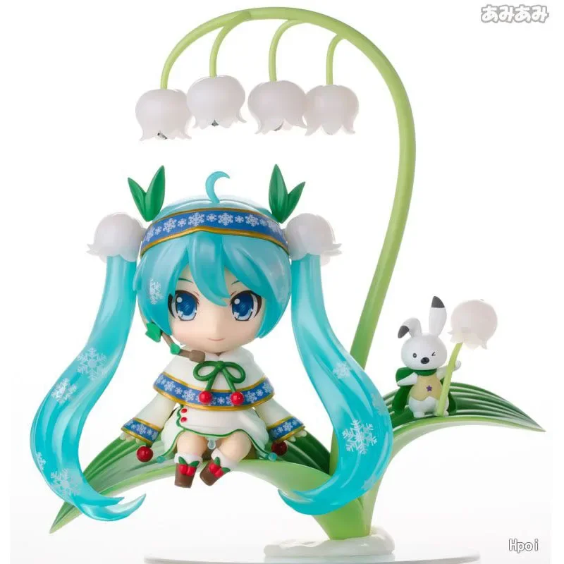 

In Stock Original 493 Hatsune Miku 2015 Snow Bell Action Anime Figure Model Toys Doll Gift