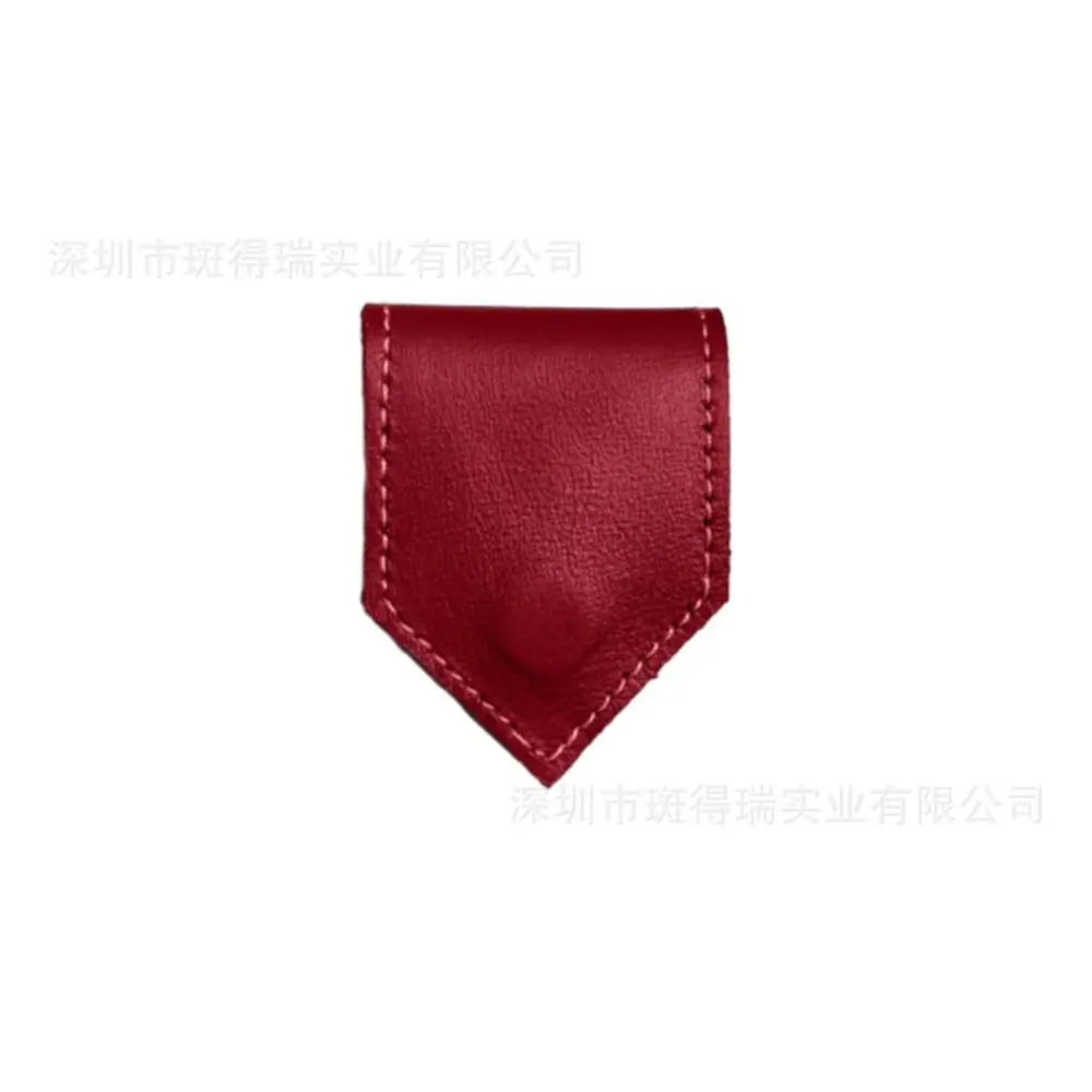 

Exquisite PU Leather Magnetic Bookmark Diamond Shape Multifunctional Book Pagination Mark Leather Bookmark Students