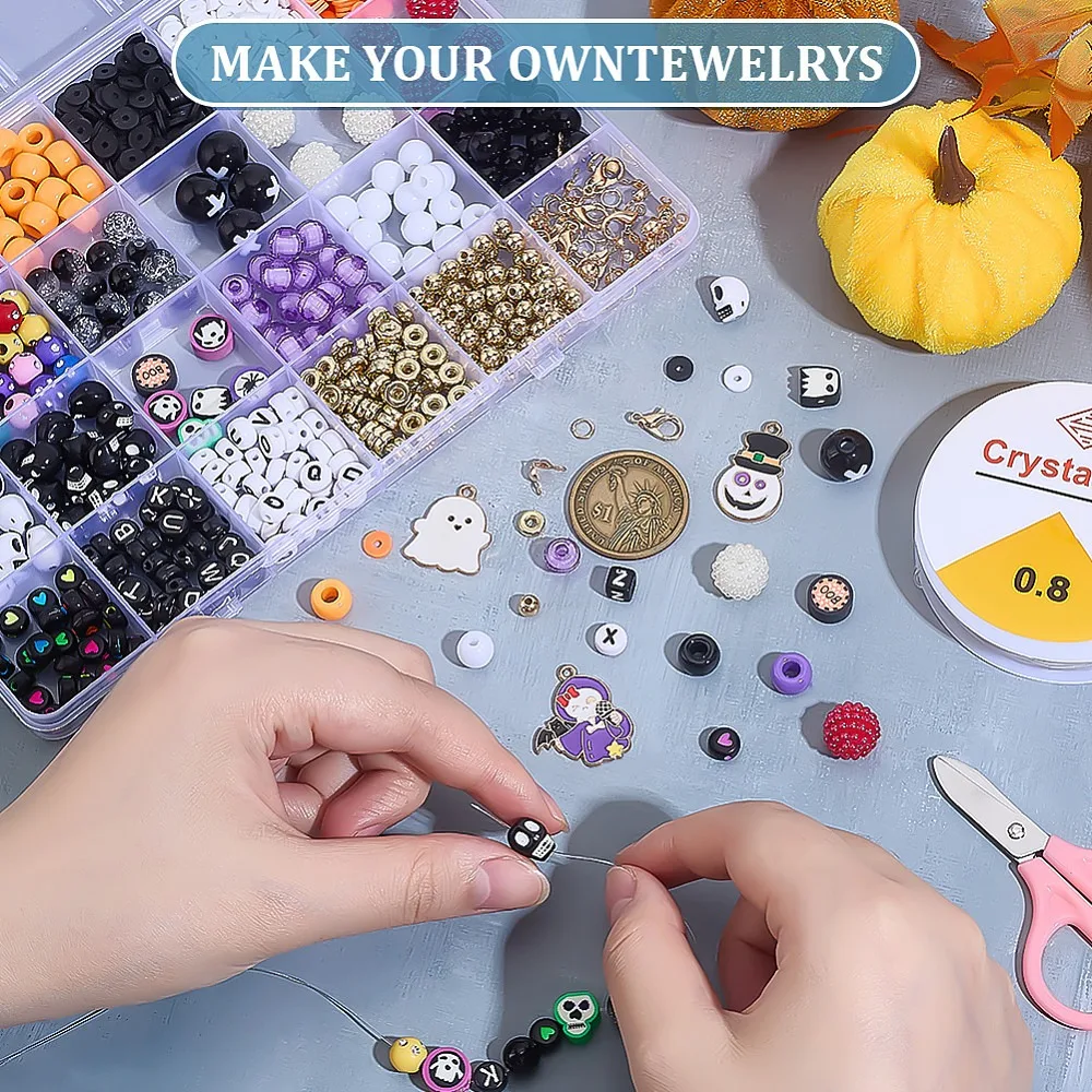 DIY Bracelet Making Kit with Beads and Tools
