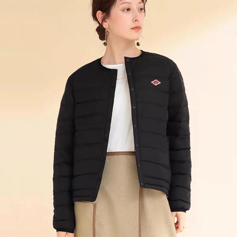 اليابان لينة خفيفة الوزن المحمولة الصلبة الرمز البريدي هود أسفل أنثى موضة سترة ضئيلة ملابس خارجية النساء الخريف والشتاء الدافئة #1