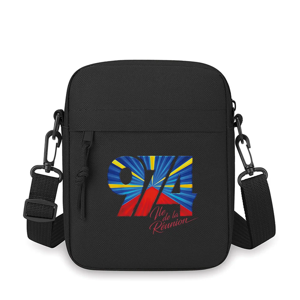 

Island Number 974 Reunion Script Men Crossbody Bag Single Shoulder Women Cartoon Anime Film Printing Design Unisex