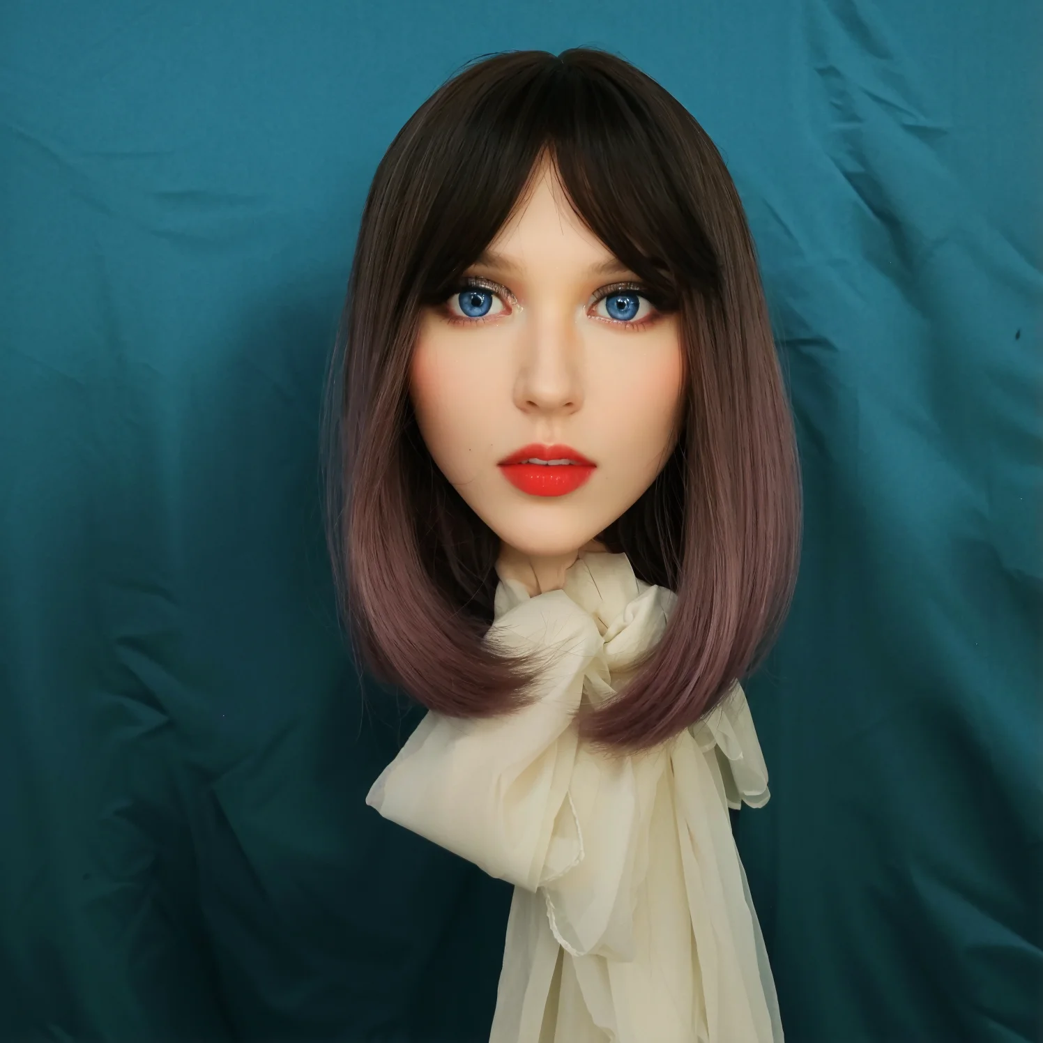 Silicone head entity doll Adult TPE single head threaded head interface adult sex toys Platinum silicone head TPE material doll