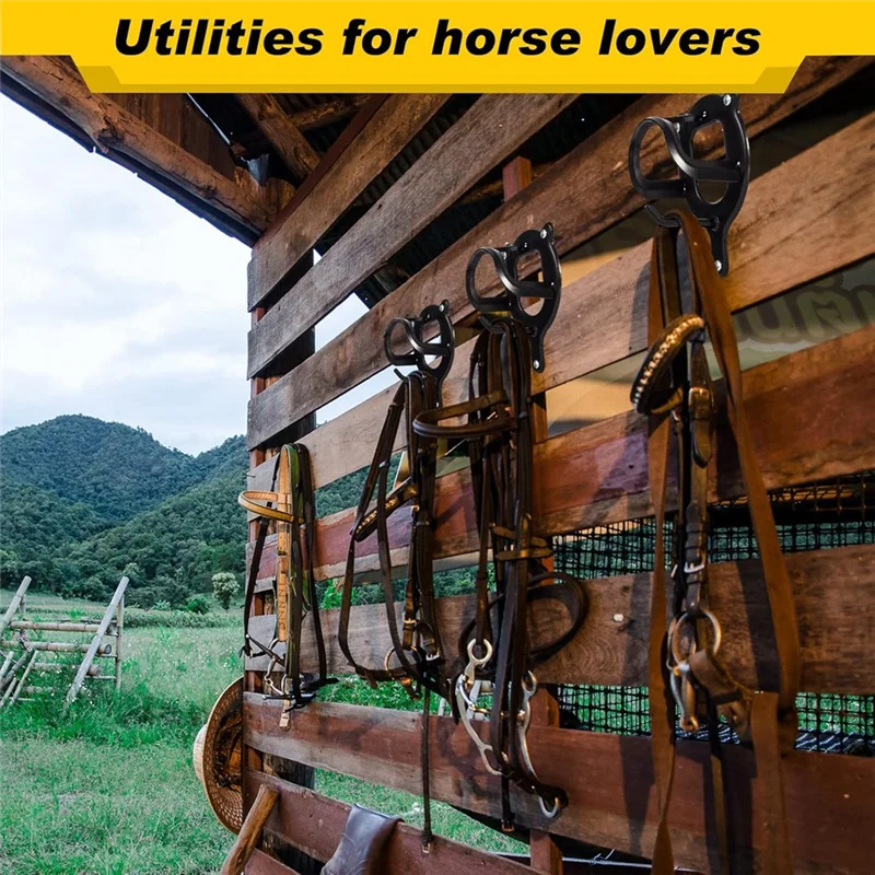 

【Price-Drop!】3 Counts Horse Bridle Rack Horse Tack Storage Halter Hanger For Horse Barn Supplies