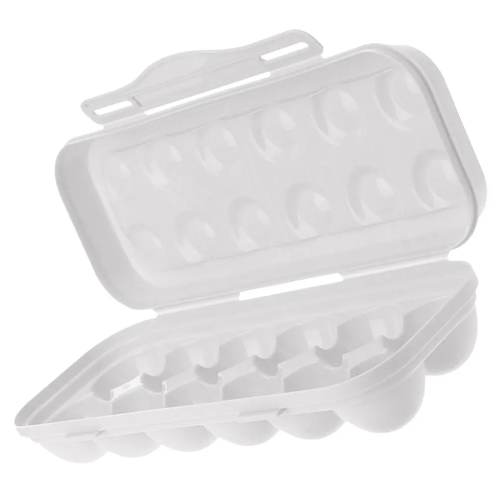 

Grey 12 Slot Egg Holder ganizer Anti Collision Plastic Storage Box for Refrigerator Kitchen Fridge Egg Preservation