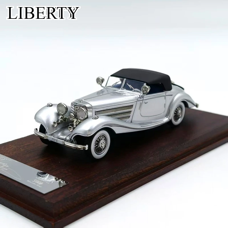 

Liberty 1:64 Alloy 500K Convertible Vintage Authentic Car Model Adult Collectible Decoration Item Children's Gift