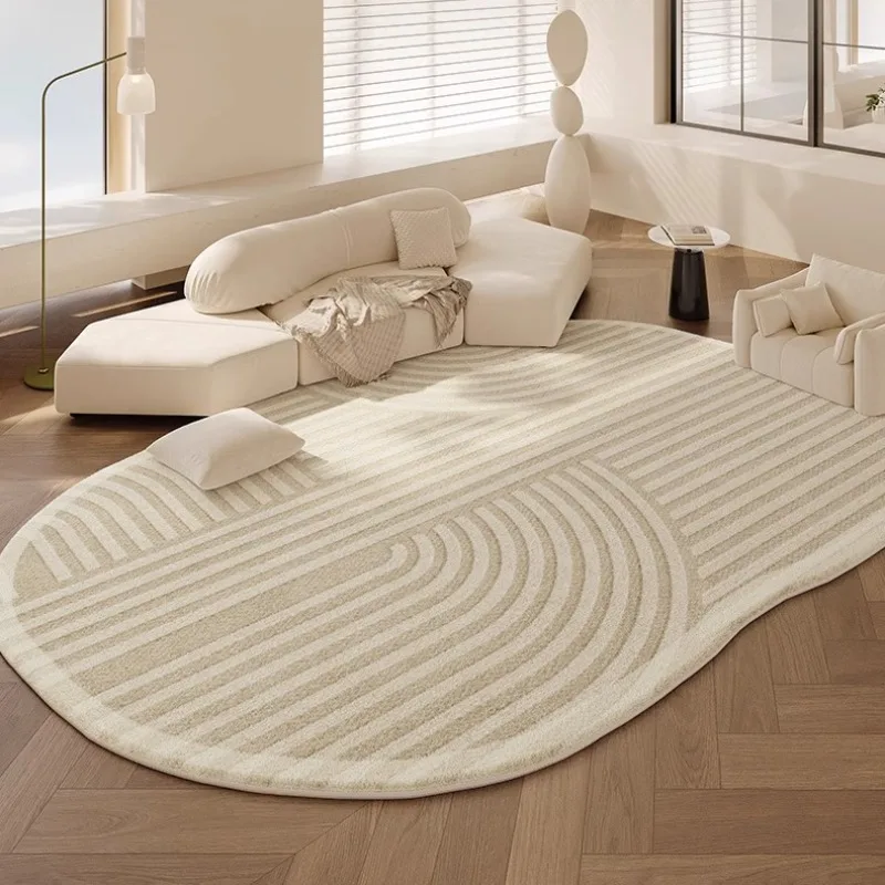 

Special-shaped Carpet for Living Room Cream Style Bedroom Bedside Rug Indoor Home Plush Sofa Coffee Table Chair Floor Mat Tapis