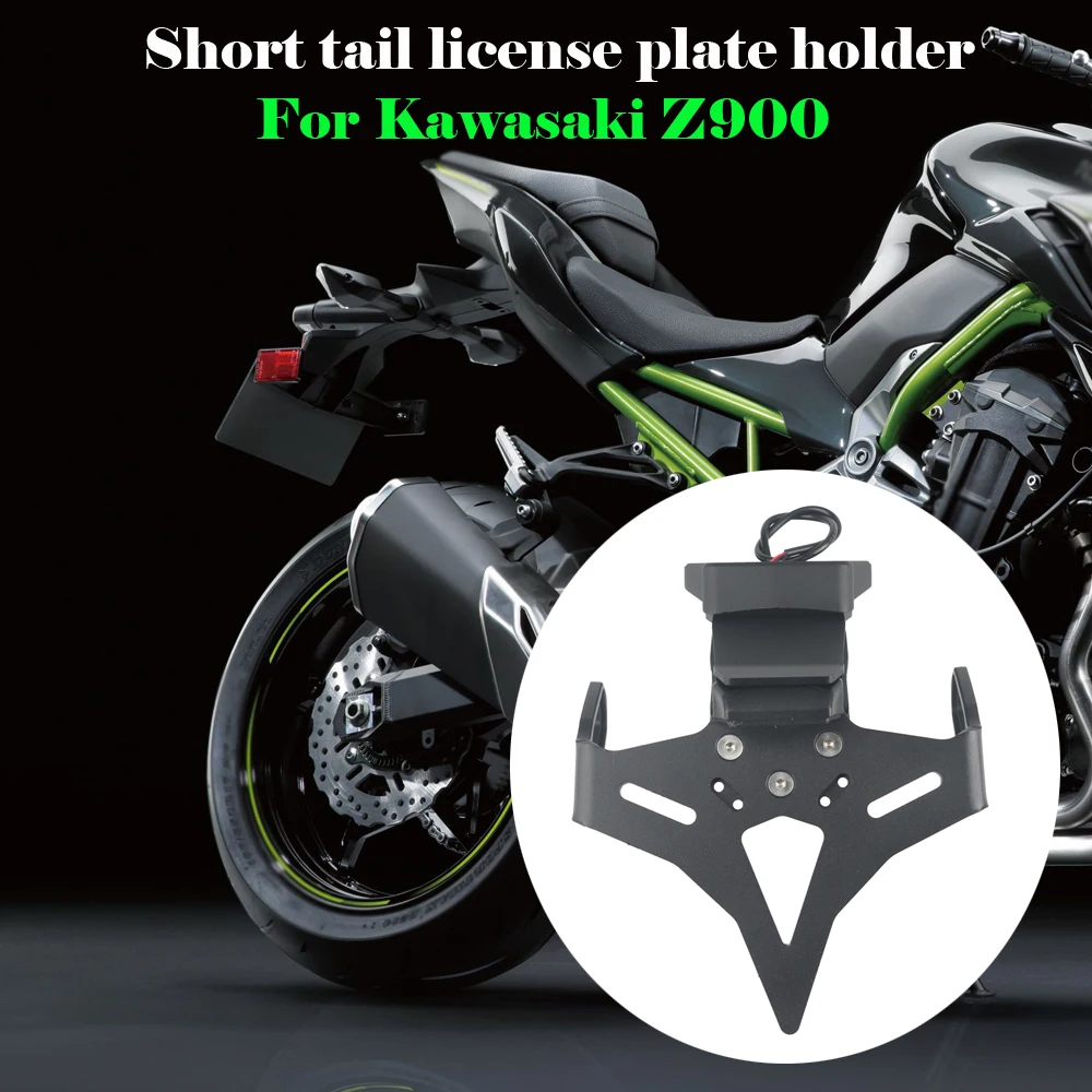 

For Kawasaki Z900 Z 900 2017-up Motorcycle Rear Short Tail Stock Tidy License Plate Holder Tailstock Bracket Kit