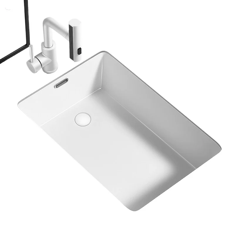 LMM ceramic built-in washbasin, side-drain washing machine, household washbasin
