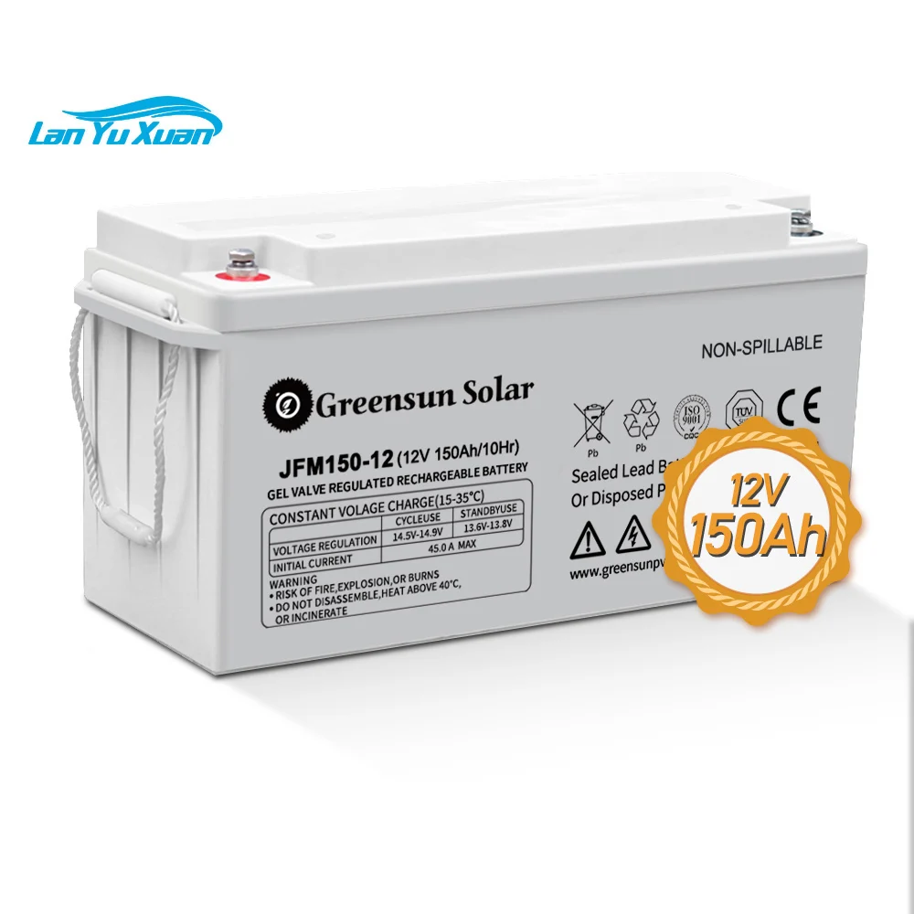 

Deep Cycle AGM Battery 12 Volt 150Ah For Home Appliances for RV, Camping, Cabin, Marine and Off-Grid Solar System