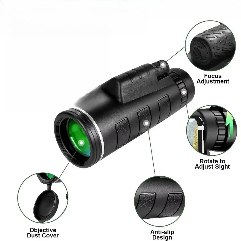 Portable handheld compact, long-range outdoor trekking telescope