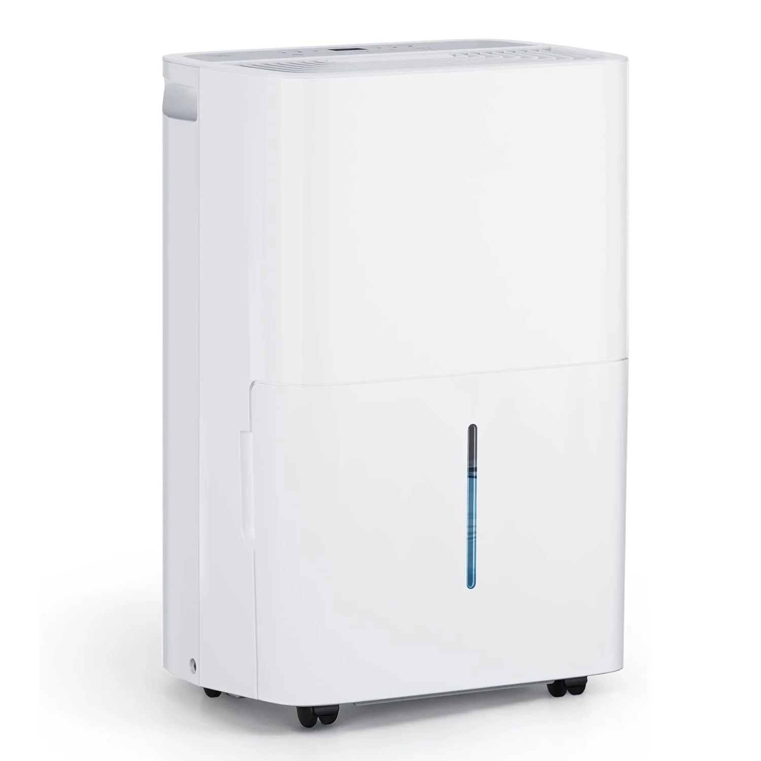 Deshumidificador portátil de 20L/día para el hogar con filtro de aire reutilizable, silencioso y eficiente, drenaje continuo, pantalla digital, filtro lavable, apagado automático, para sótanos húmedos
