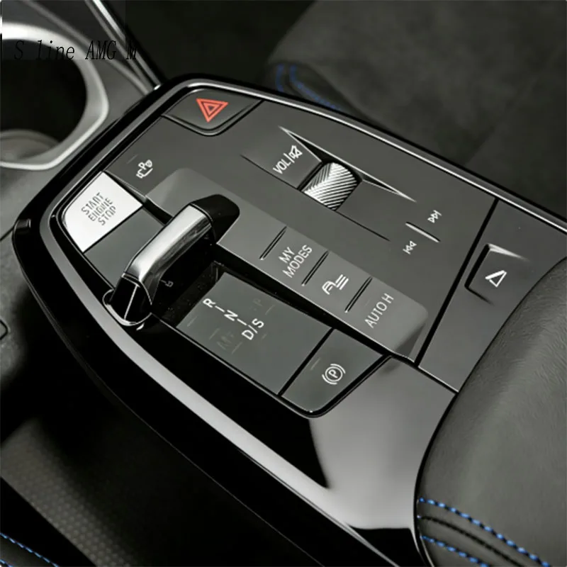 Voor BMW X1 iX1 U11 X2 iX2 U10 2023-2025 Auto Achter anti-kick luchtuitlaat Water cup Versnellingspook Panel Stuurwiel Schakelaar Sticker