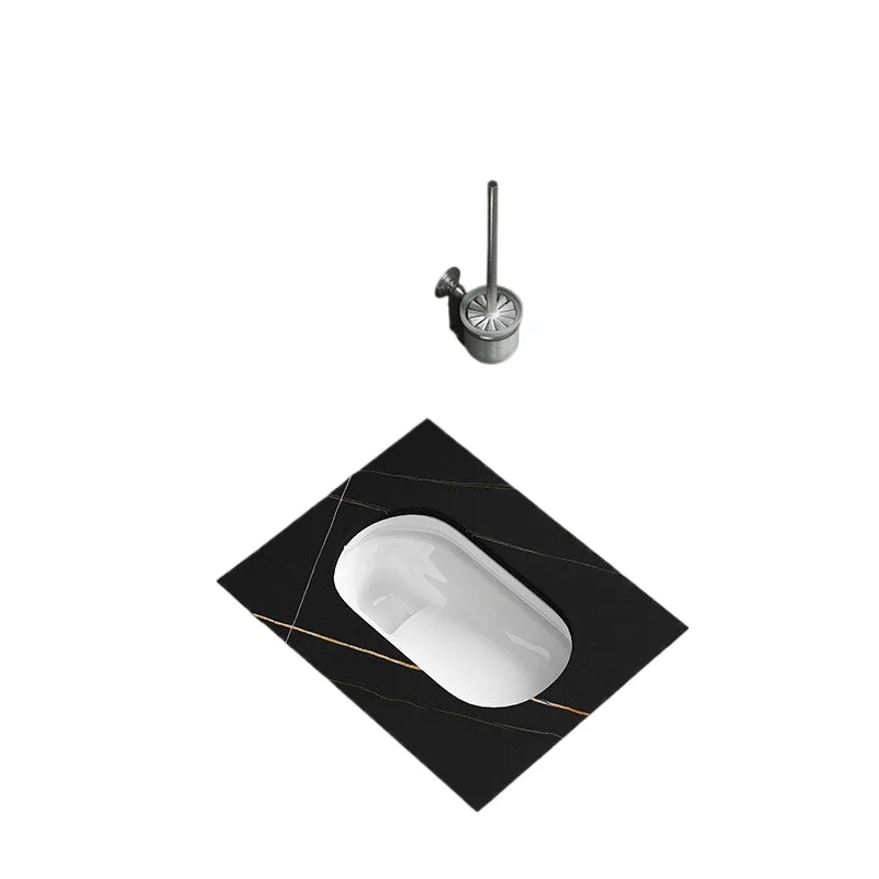 

Rock slab squatting toilet concealed water tank into wall concealed induction flushing embedded