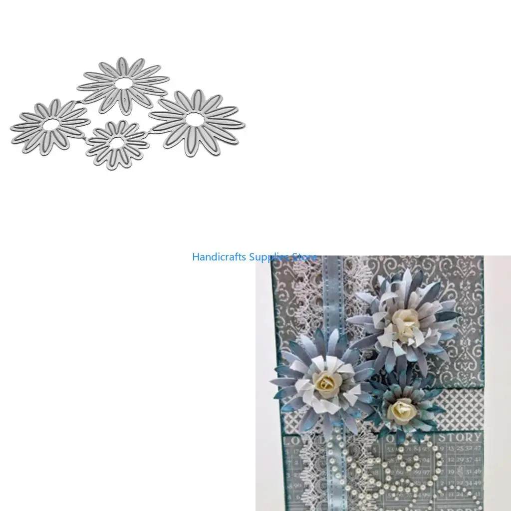 R1WA Multi Flower Metal Cutting Dies Stencil DIY Scrapbooking Embossing Tool Paper Card Album Template Mold Craft