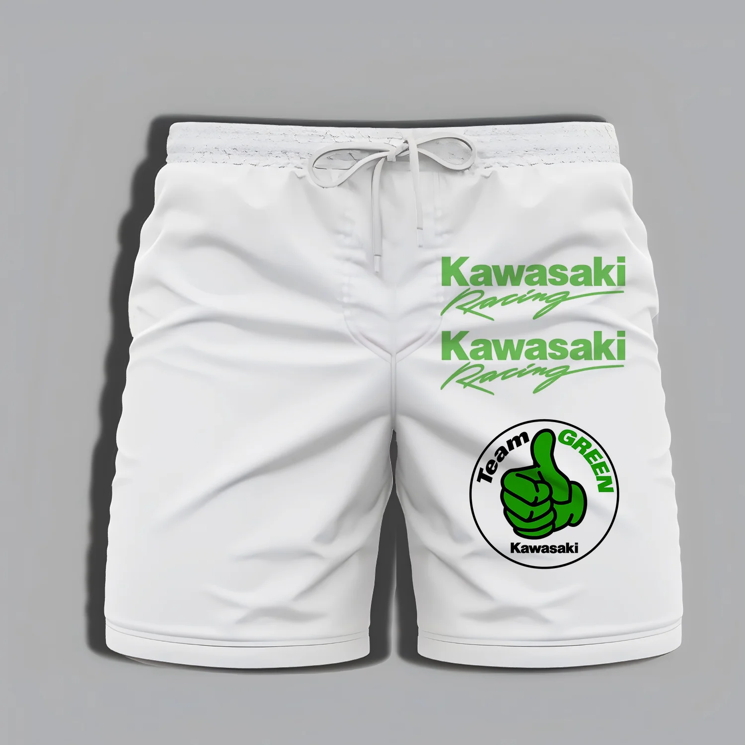 Kawasaki aventura ginásio esportes radicais maiô inteiro motocicleta shorts masculinos praia roupas de alta qualidade impressão verão masculino