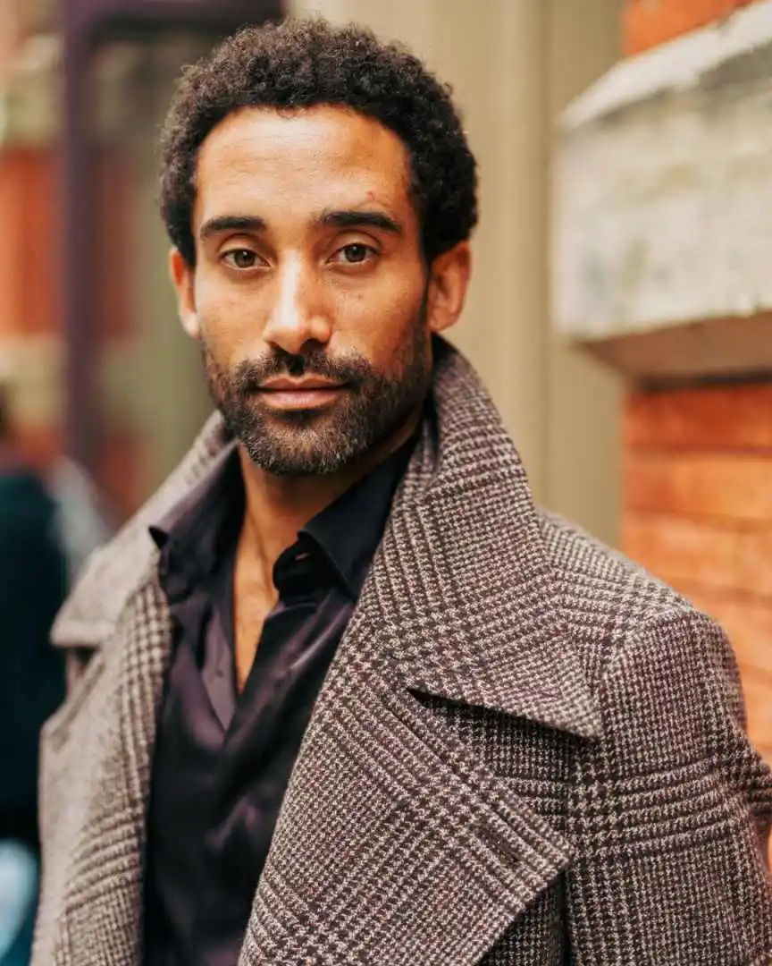 Vintage heren lange overjas dubbele rij knopen gekerfde revers jas blazers herfst winter op maat gemaakte jas uit één stuk