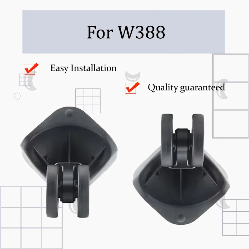 For W-388 Luggage Wheel Upgrade Kit (2/4-Piece Set) Ultra-Quiet Performance Silent Glide Exquisite Design