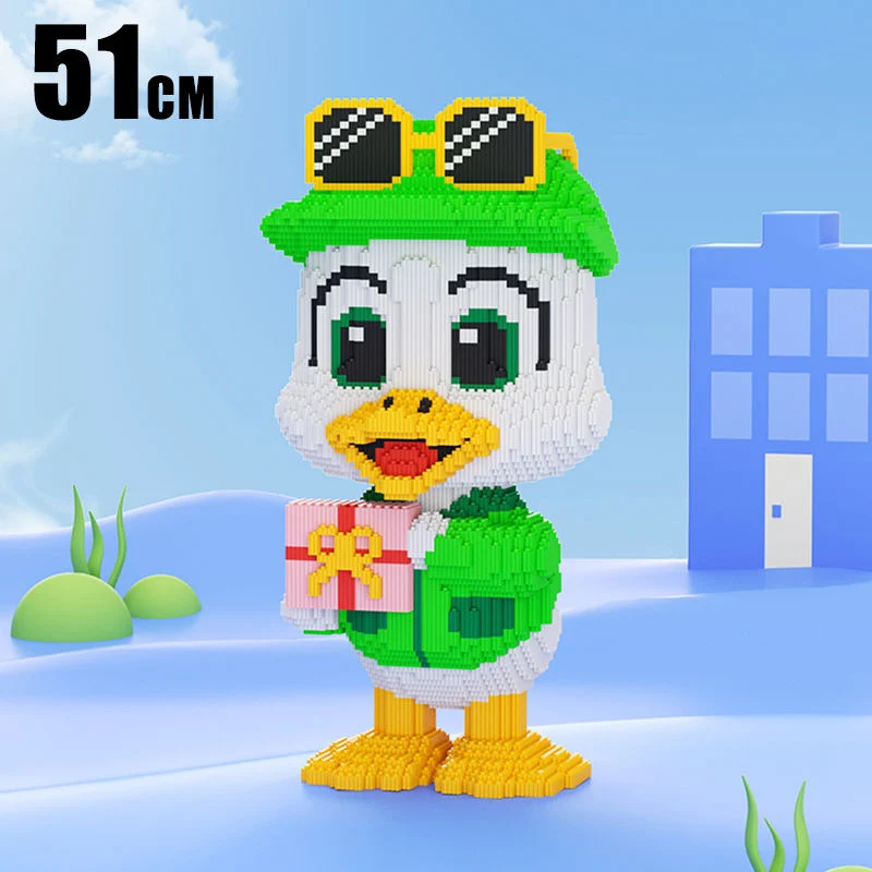 51cm gift Duck building blocks small particles DIY puzzle family toys wholesale 3D cute animal Christmas gifts Chinese model